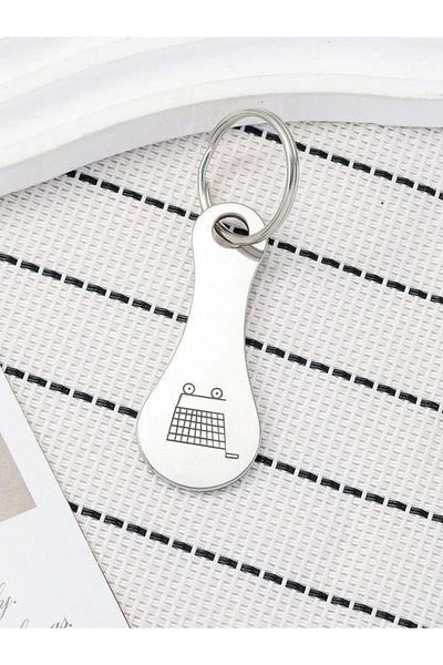 Choice 1 قطعة عربة التسوق رمز عربة مفتاح سلسلة مفاتيح عملة ربع بقالة سوبر ماركت حامل مفاتيح ميت.