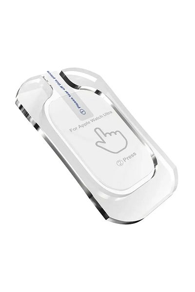 Choice لساعة Apple Ultra مقاس 49 مم، قطعة واحدة، 1-3 قطع من غشاء الزجاج المقوى لساعة Apple Watch Ultra 2 مقاس 49 مم مع محاذاة