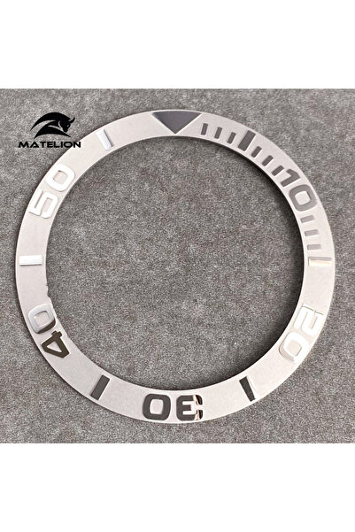 Choice ساعة MATELION سيراميك فضية 38 مم مع حلقة إدراج إطار من سبائك السيراميك...