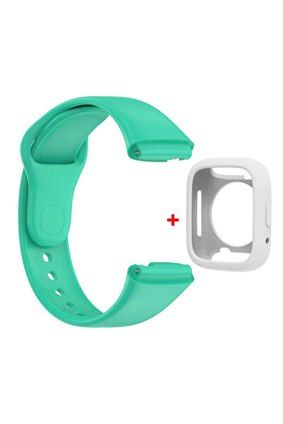 Choice سوار سيليكون MGr-W لساعة Redmi Watch 3 Lite Active/Lite مع واقي