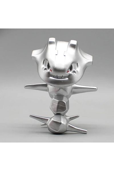 BANDAI no box 10cm Pokemon Steelix Action Figure Anime Figures Silver Evolution Kawaii Mini Doll Model Des