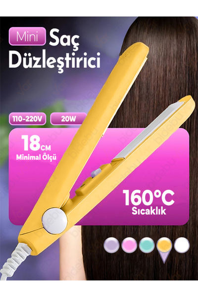 TeknoClass Seyahat Tipi Mini Saç Düzleştirici