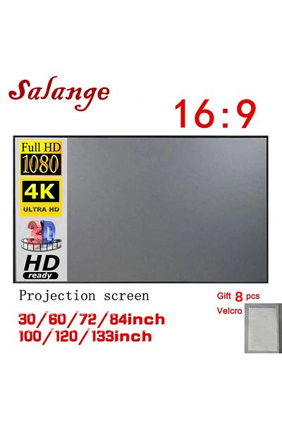 Choice 92 inch Salange Projector Screen Fabric 100 120 inch Screen Projection Portable Reflective Cloth For