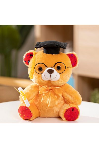 Choice Brown 23cm 1 Piece 23cm Graduation Bear Plush Toy Cute Teddy Bear Soft Doll Boys Girls Students Grad