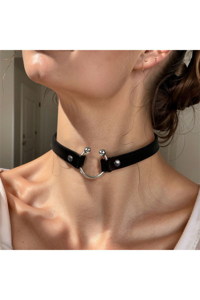 Choice Style A 1pcs Vintage Y2K Necklace Belt For Women Fashion Punk Pu Leath...
