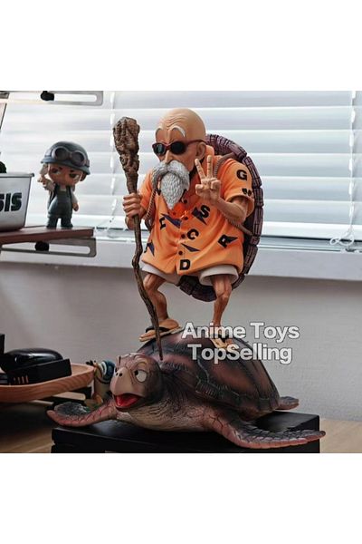 BANDAI Master Roshi 23.5cm/9.25in Anime Dragon Ball Figure Master Roshi Action Figures Pvc Statue Collectio