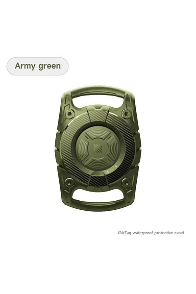 Choice green For Apple AirTag Waterproof Case Keychain Pet Anti-loss Device Three-proof Soft Rubber TPU Pro