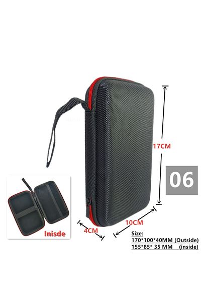 Choice 06 Earphone Data Storage Bag Cable Organizer Multimeter Electronic Box Bags Zipper Pouch Tech Gadge