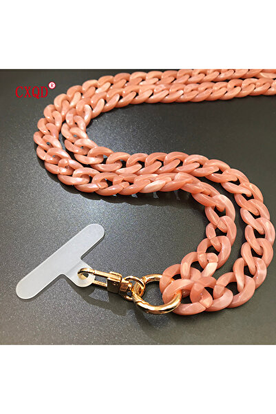 Choice 120cm pink 120cm Bevel Design Anti-lost Phone Lanyard Rope Neck Strap ...
