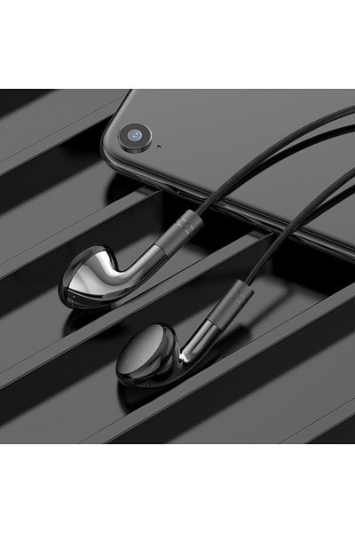 Choice black #3.5mm Wired Control Earphones In-Ear Headphones For IOS Android Earbuds Hifi Stereo Headsets