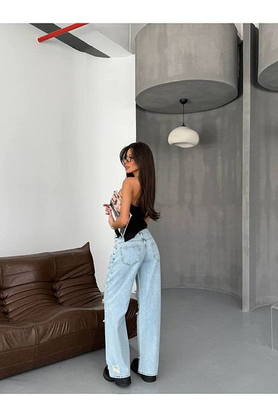 DENİKK TREND SPECIAL DESIGN Άνετη ΜΟΝΤΕΛΟ ΠΑΝΤΕΛΟΝΙ ΠΑΛΑΖΖΟ ΤΖΙΝ ΤΕΝΙΣΜΟΥ