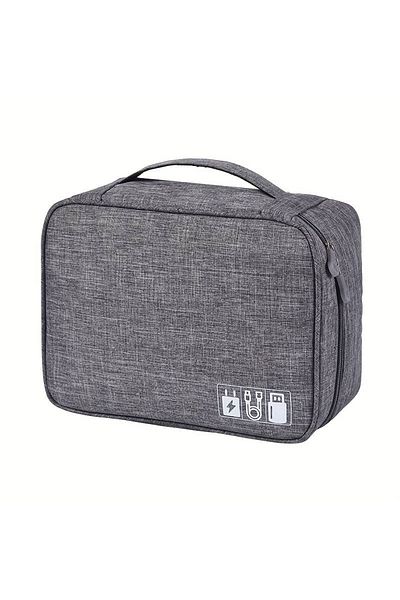 Choice Gary Cable Storage Bag Waterproof Digital Electronic Organizer Portable USB Data Line Charger Plug S