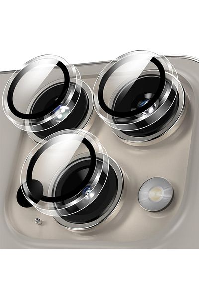 Choice 13 13 Mini Transparent HD Clear Tempered Glass Camera Lens Protector for IPhone 16 15 14 13 11 Pro M