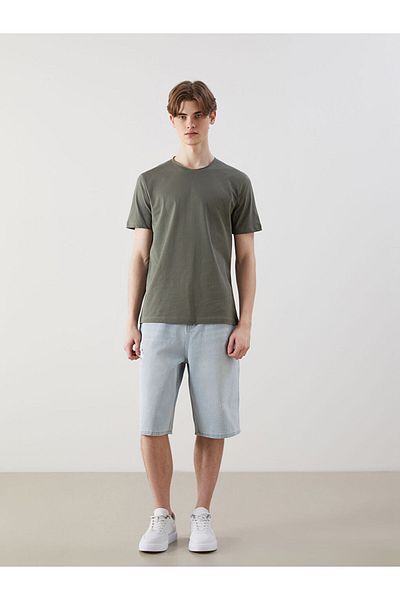 LC Waikiki Νέα σεζόν Crew Neck Duz Ανδρικό Tisort - S5HK66Z8