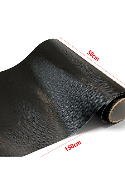 Choice4 50cmX150cm Carbon Fiber Sticker Diamond Forged Carbon Black Film Wate...