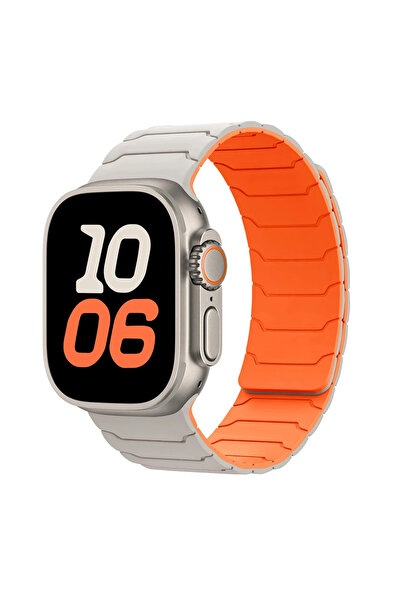 Choice S10 42-38 40 41 مم 18 حزام برتقالي لامع لساعة ألترا 2 49 مم 45 مم 44 م...