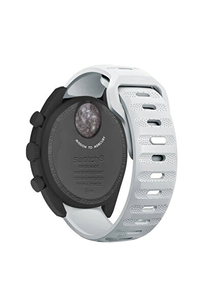 Choice For MoonSwatch Light Gray Silicone Band For X Swatch Joint MoonSwatch ...