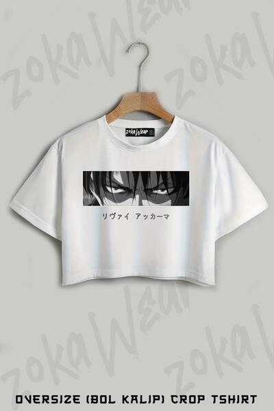 ZOKAWEAR Tricou oversize cu imprimeu Attack On Titan Levi Ackerman și anime