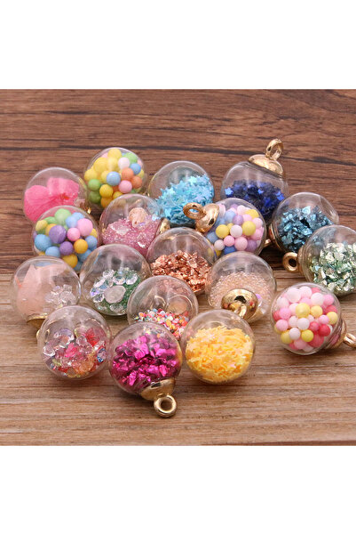 Choice Ball 10Pcs 8-30 Styles Mix Glass Bottles Milk Tea Cup Ball Earring Cha...