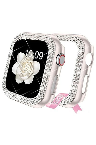 Choice Series 456SE 40mm Starlight For Apple Watch Case Ultra Series 10/9/8/7/6/5/4/SE Artificial Diamond P