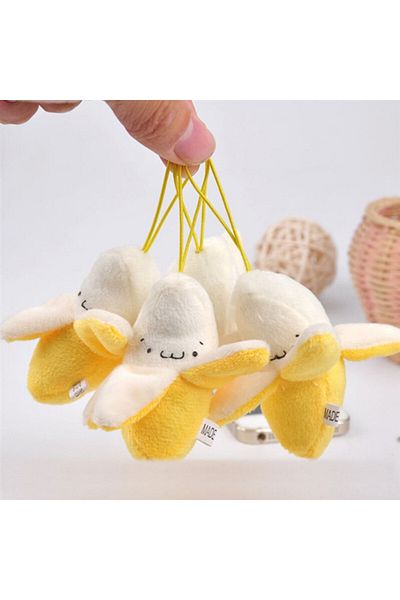Choice 10pcs 1-10pcs Super cute Banana Plush Stuffed Toys Dolls Little Yellow Banana Plush Cellphone Pendan