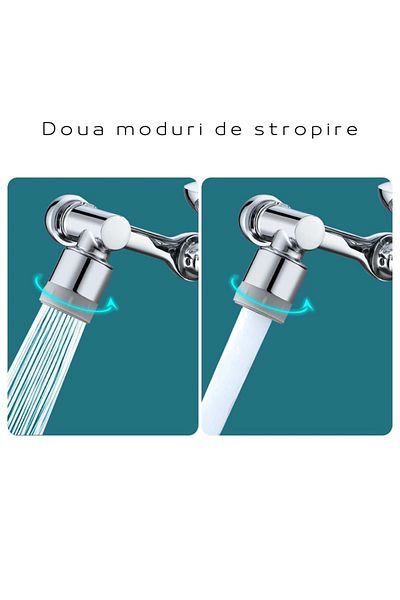 BOEM Universal Faucet Water Adapter, Sink Faucet Extension, Rotating Faucet Extension, Two Shower Modes