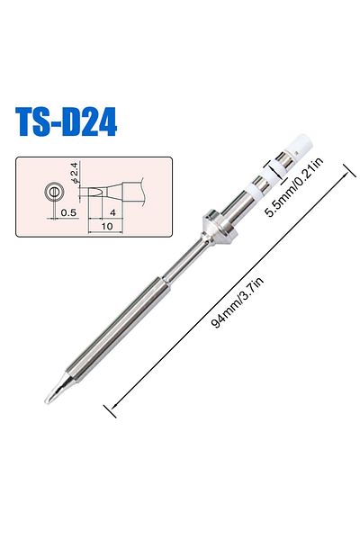 Choice TS-D24 Pine64 Pinecil TS100 TS101 Soldering Iron Tip Replacement Various Models of Pinecil V2 Electr