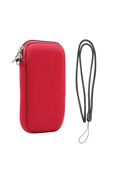 Choice 4.7-5.4 inch Red Universal Neoprene Phone Bag For iPhone 15 14 13 12 Pro Max Samsung Xiaomi USB Data