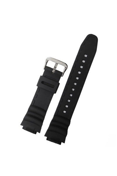choice2 18mm Black S Watch Strap 18mm for CASIO AE1200 / 1300 / 1000 W-219 Replacement Silicone Rubber Watch