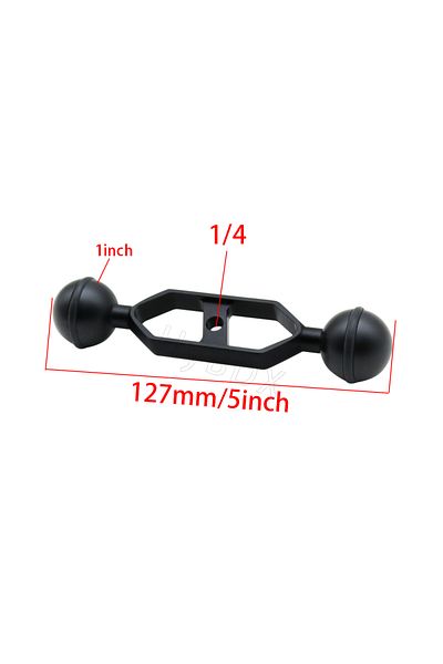 Choice Green color 5 7 9 11 inch Dual Ball Head 1" Joint Adapter Extension Arm for GoPro Underwater Butterf