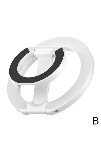 Vikefon B Magnetic Phone Finger Ring Holder Foldable Desktop Stand For Magsafe iPhone 16/15/14/13/12 Pro Ma.