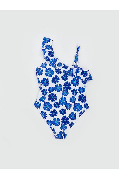 LC Waikiki Νέα σεζόν UV Protect Floral Παιδικό μαγιό για κορίτσια - S5EL43Z4
