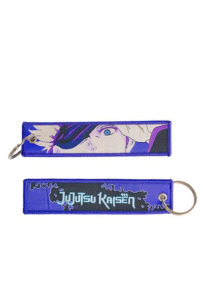 Miniso KJ-04 2023 Anime embroidery Key Jet Tag Personalized Key chain Personalized Key Fobs Cartoon Keychai
