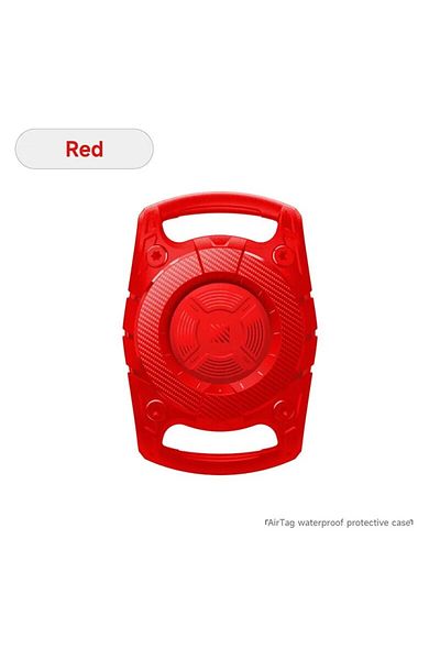Choice red For Apple AirTag Waterproof Case Keychain Pet Anti-loss Device Three-proof Soft Rubber TPU Prote