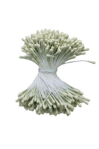 Choice Light Green 400pcs 2mm Moulti Options Artificial Flower stamen Mini Pearl Floral pistil For Wedding