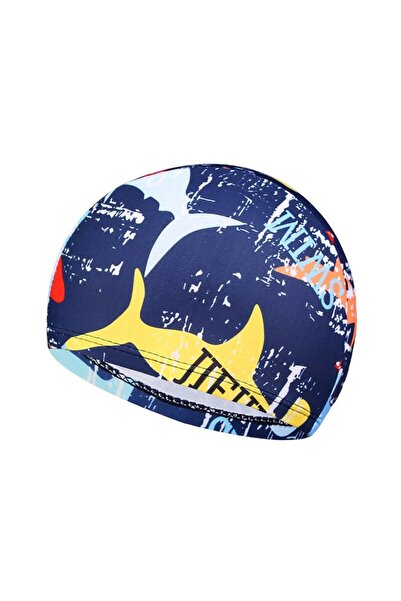 Choice قبعة سباحة مطبوعة بأوراق الشجر مقاومة للماء من Attack of the Sharks مع...