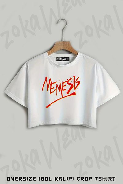 ZOKAWEAR Tricou oversize cu imprimeu cu logo Nemesis