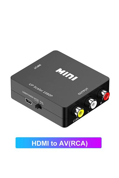 Kebidumei B Style HDMI TO AV HD 1080P AV to HDMI Adpater RCA to HDMI-compatible Composite Converter HDMI to AV
