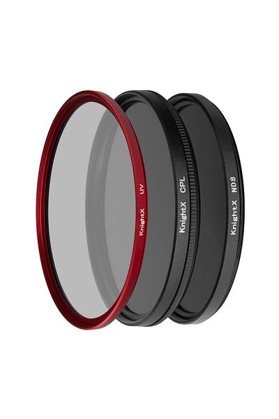KnightX UV, CPL, ND8, KnightX Essential Set, 62mm + Case & Cloth GIFT