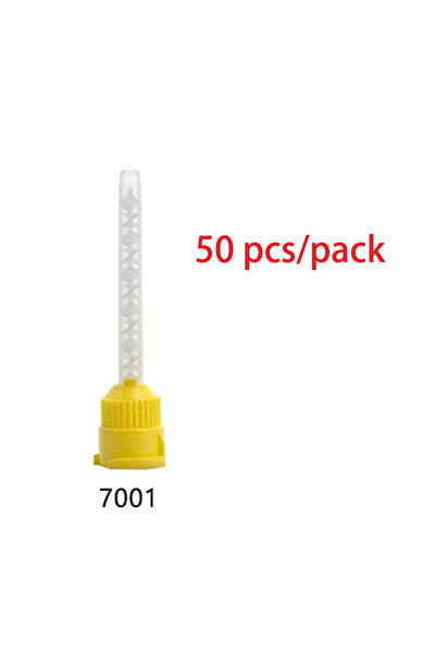 choice2 50 قطعة من رؤوس خلط قوالب الأسنان الصفراء للاستخدام مرة واحدة، أنبوب ...