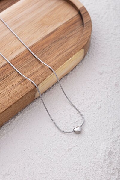 JEWELRY Çelik Minik Kalp Kolye Kararmaz 40cm 5cm