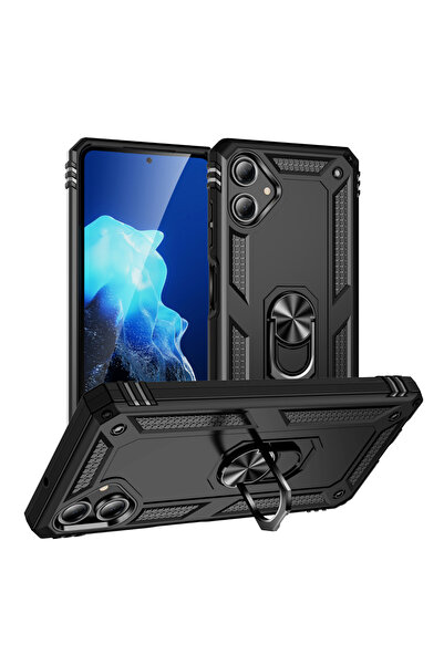 Choice جراب أسود مقاوم للصدمات لهاتف Galaxy A06 لهاتف Samsung Galaxy A16 5G A...