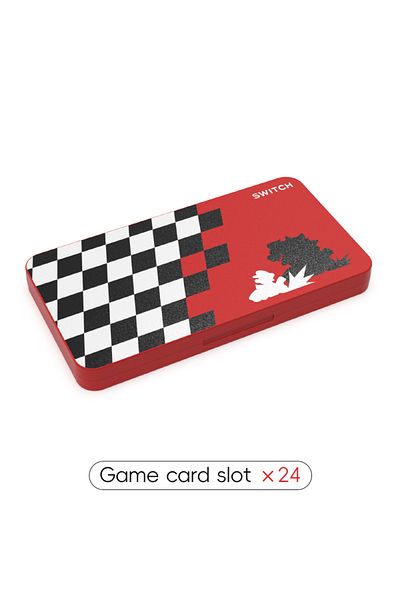 Choice Red and Black DATA FROG 24 in 1 Game Card Case Protective Holder Hard Shell Game Card Storage Box Fo