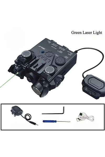 Choice DBAL-A2 Green DBAL-D2 Red Green Laser LED Tactical Flashlight White Strobe Nylon DBAL A2 Battery Cas