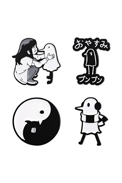 Choice دبابيس مطلية بالمينا من أنيمي "شفاء ليلة سعيدة بونغ بونغ" TZ1484، دباب...