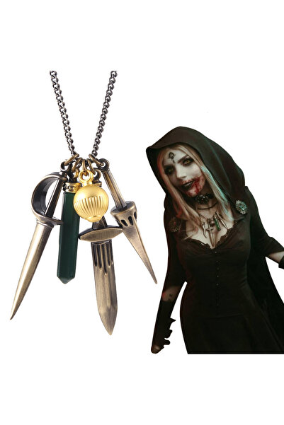 Choice N00858 قلادة ابنة ديميتريسكو دانييلا من Resident Evil قلادة سيدة ديميتريسكو قلم تنكر