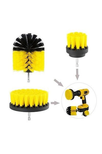 OEM Carpet Brush Set & Home Use / Professional Detailing Carpet Brush with Drill Adapter