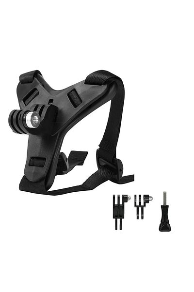 Choice Black with mount Motorcycle Helmet Chin Strap Mount for GoPro Hero 12 11 10 9 8 7 6 5 Black DJI Osmo