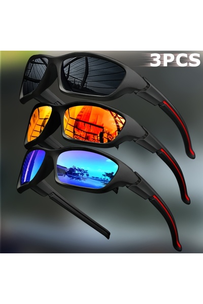 Choice 3PCS-1 2/3PCS New Polarized Sunglasses for Men Outdoor Fashion Sports ...