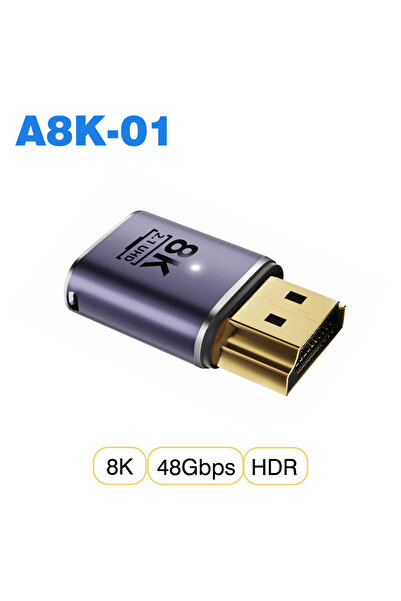 Choice 1 قطعة A8K-01 HDMI2.1 UGOURD محول كابل HDMI2.1 من ميني ميكرو HDMI إلى ...